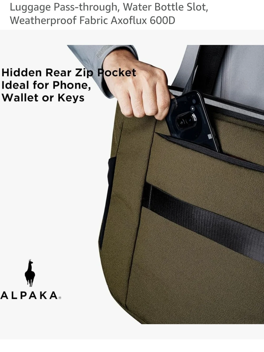 ALPAKA  ARMY  Green Tote Bag  AXOflux 600d